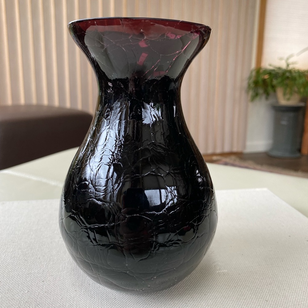 Vintage Blenko Amethyst Glass Vase